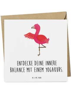Gutschein Innere BalanZeichen Yogakurs mit Spruch in Weiß
