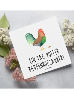 Gutschein Karte Bauernhofzauber mit Spruch in Weiß