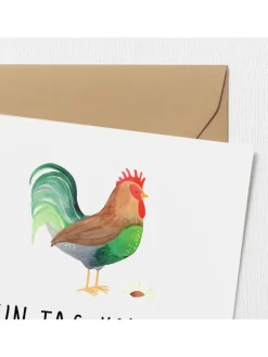 Gutschein Karte Bauernhofzauber mit Spruch in Weiß