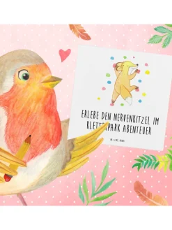 Gutschein Kletterpark Abenteuer mit Spruch in Weiß