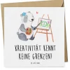 Gutschein Kunstworkshop Kreativität mit Spruch in Weiß