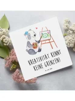 Gutschein Kunstworkshop Kreativität mit Spruch in Weiß