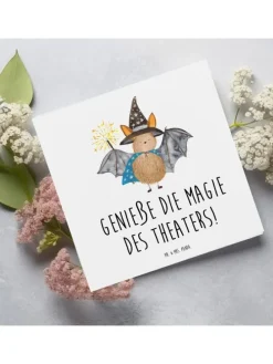 Gutschein Magie des Theaterabends mit Spruch in Weiß