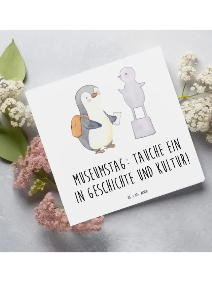 Gutschein Museumstag Erlebnis mit Spruch in Weiß