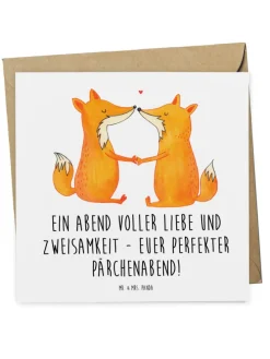 Gutschein Perfekter Pärchenabend mit Spruch in Weiß