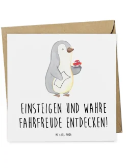 Gutschein Probefahrt im Traumauto mit Spruch in Weiß