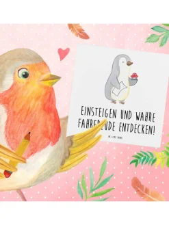 Gutschein Probefahrt im Traumauto mit Spruch in Weiß