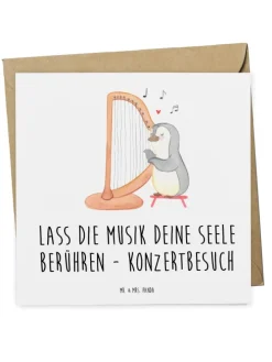 Gutschein Seele Konzertbesuch mit Spruch in Weiß