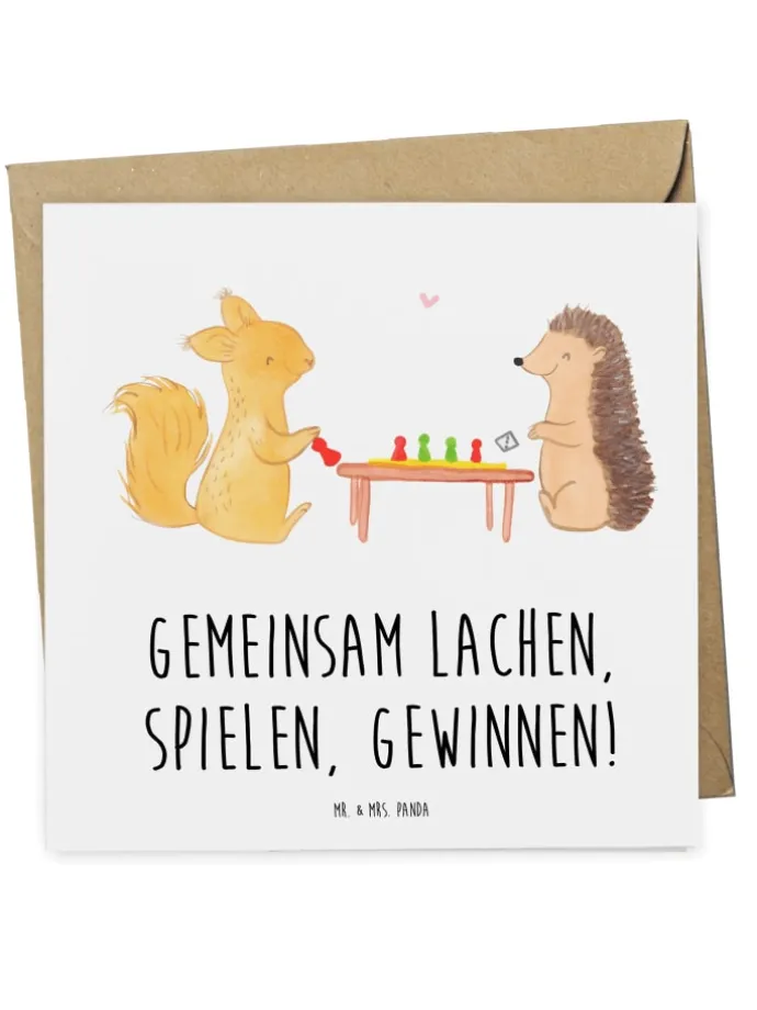 Gutschein Spieleabend Glück mit Spruch in Weiß