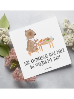 Gutschein Street Food Tour mit Spruch in Weiß