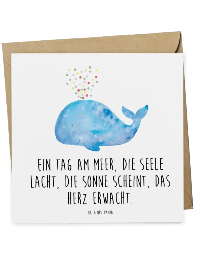 Gutschein Tagesausflug ans Meer mit Spruch in Weiß