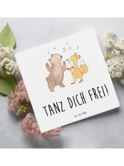 Gutschein Tanzkurs Freude mit Spruch in Weiß