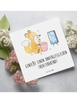 Gutschein Unvergesslicher Theaterabend mit Spruch in Weiß