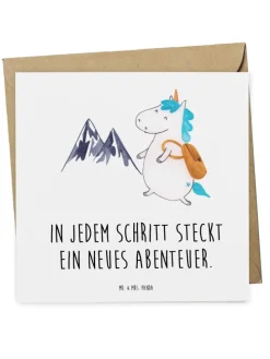 Gutschein Wanderung Abenteuer mit Spruch in Weiß