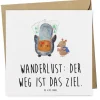 Gutschein Wanderung Lebensweg mit Spruch in Weiß