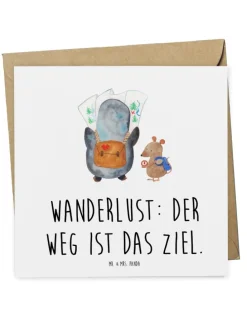 Gutschein Wanderung Lebensweg mit Spruch in Weiß