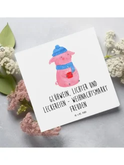 Gutschein Weihnachtsmarktbesuch Freuden mit Spruch in Weiß