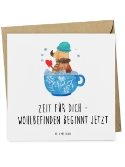 Gutschein Wellness Zeit mit Spruch in Weiß