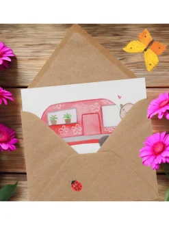 Gutschein Wochenendtrip auf dem Land mit Spruch in Weiß