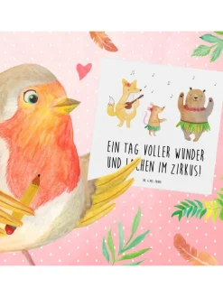 Gutschein Zirkusbesuch Freude mit Spruch in Weiß