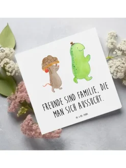 Gutscheinkarte Freundschaftstag Freunde mit Spruch in Weiß