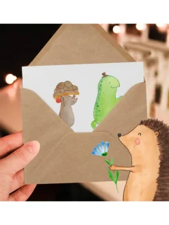 Gutscheinkarte Freundschaftstag Freunde mit Spruch in Weiß