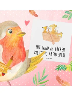 Gutscheinkarte Segelbootstour Abenteuer mit Spruch in Weiß