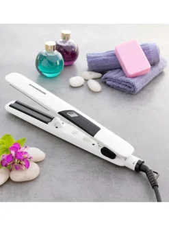 Haarglätter aus Keramik mit Dampffunktion - (B)29 x (H)3,5 x (T)4 cm