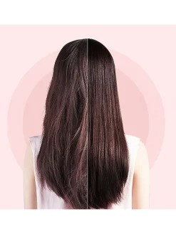 Haarglättungsbürste in Weiß