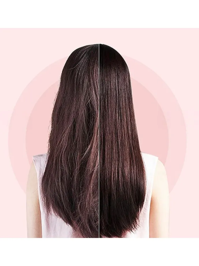 Haarglättungsbürste in Weiß