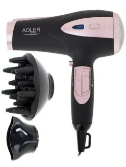 Haartrockner "AD 2248" in Schwarz/ Rosa