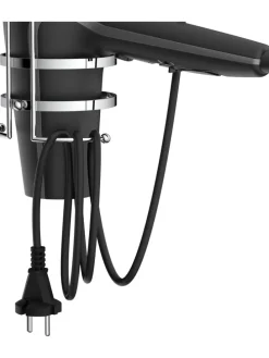 Haartrockner-Halter in Chrom - (B)11 x (H)10 x (T)15 cm