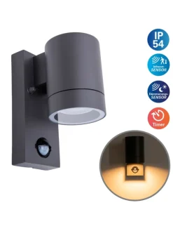 Halogen Außenwandleuchte "ROMBE" in anthrazit