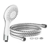 Handbrause-Set "Broadway" in Chrom/ Weiß