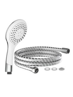 Handbrause-Set "Broadway" in Chrom/ Weiß
