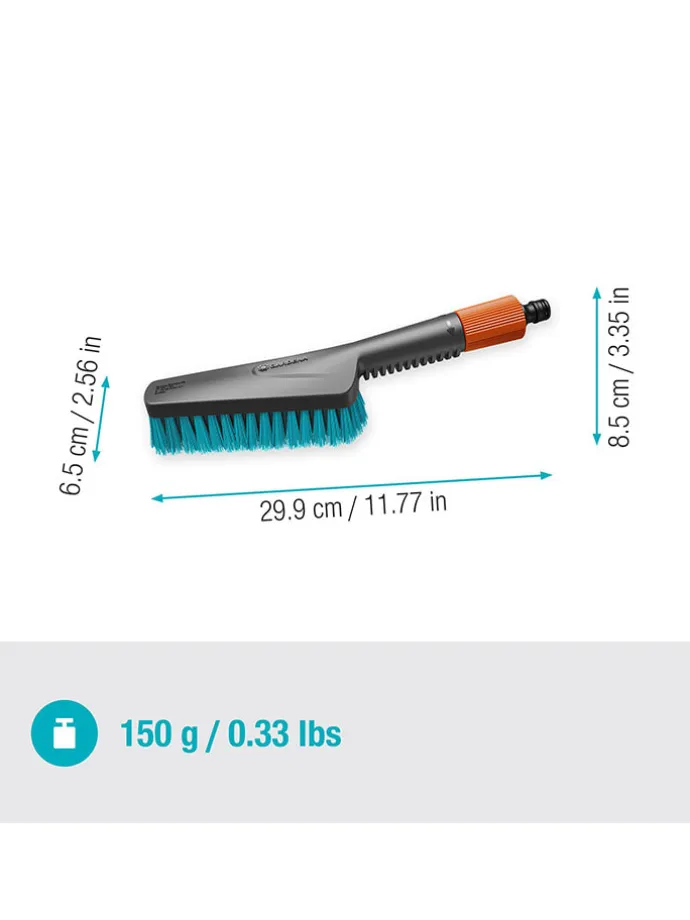 Handbürste "Cleansystem S" in Schwarz