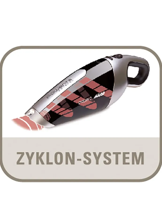 Handstaubsauger "Extenso Cyclonic" in Schwarz/ Silber