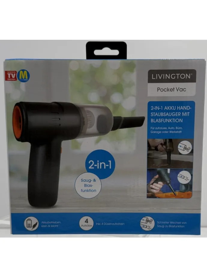 Handstaubsauger PocketVac in Schwarz