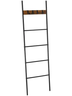 Handtuchleiter in Braun/ Schwarz - (B)44 x (H)160 cm