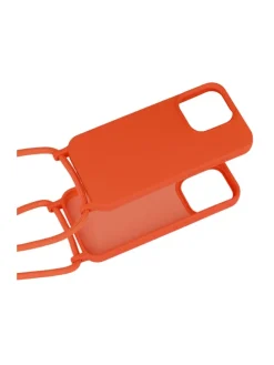 Handy Hülle Umhängehülle kompatibel mit Iphone 15 Orange in Orange