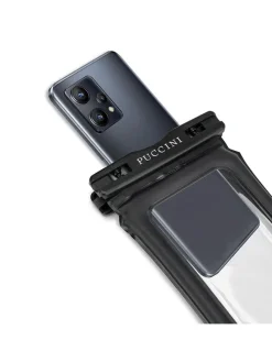 Handyhülle in Schwarz - (B)7,5 x (H)15,5 x (T)1 cm