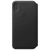 Handyhülle Leder Folio Case für iPhone XS Max MRX22ZM/A in schwarz