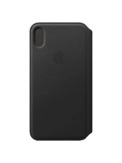 Handyhülle Leder Folio Case für iPhone XS Max MRX22ZM/A in schwarz