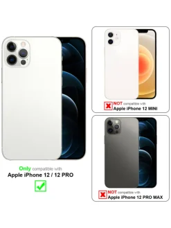 Handykette für Apple iPhone 12 / 12 PRO Hülle in LIQUID HELL GRÜN