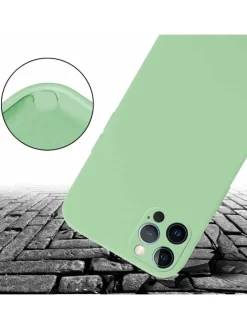 Handykette für Apple iPhone 12 / 12 PRO Hülle in LIQUID HELL GRÜN