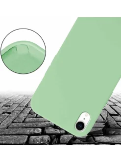 Handykette für Apple iPhone XR Hülle in LIQUID HELL GRÜN