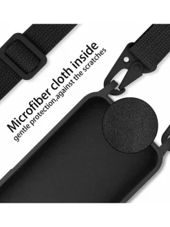 Handykette für Apple iPhone 13 Hülle in LIQUID SCHWARZ