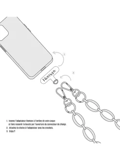 Handykette in Flieder - (L)120 cm