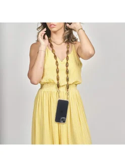 Handykette in Hellbraun - (L)123 cm