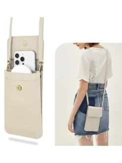 Handytasche für Apple iPhone 13 MINI Hülle Umhängetasche in Weiss